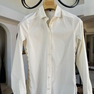 Gucci off white Dress Shirt Elegant